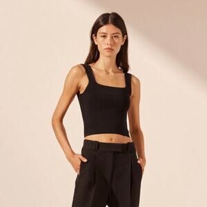 Shona Joy Black Tank Top